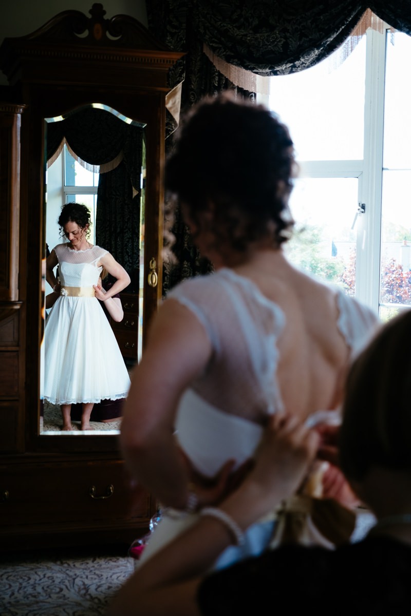 bridal preparations at the Castle Oaks House Hotel
