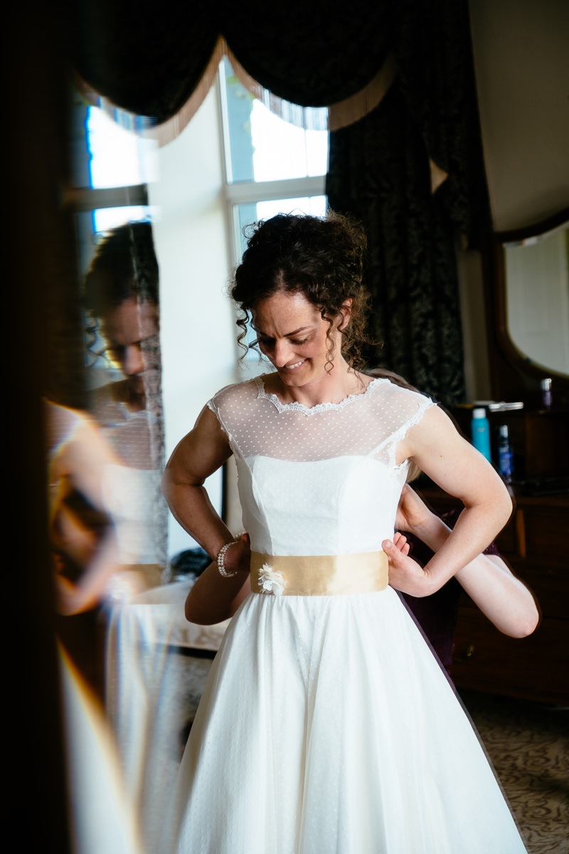 bridal preparations at the Castle Oaks House Hotel