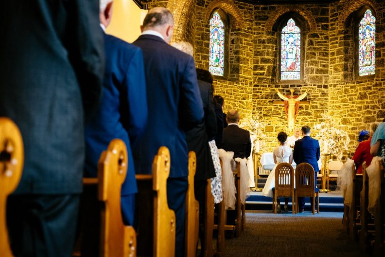 wedding celebrations in Castletroy church