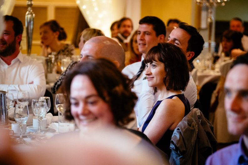 Wedding Speeches at a Castle Oaks House Hotel wedding