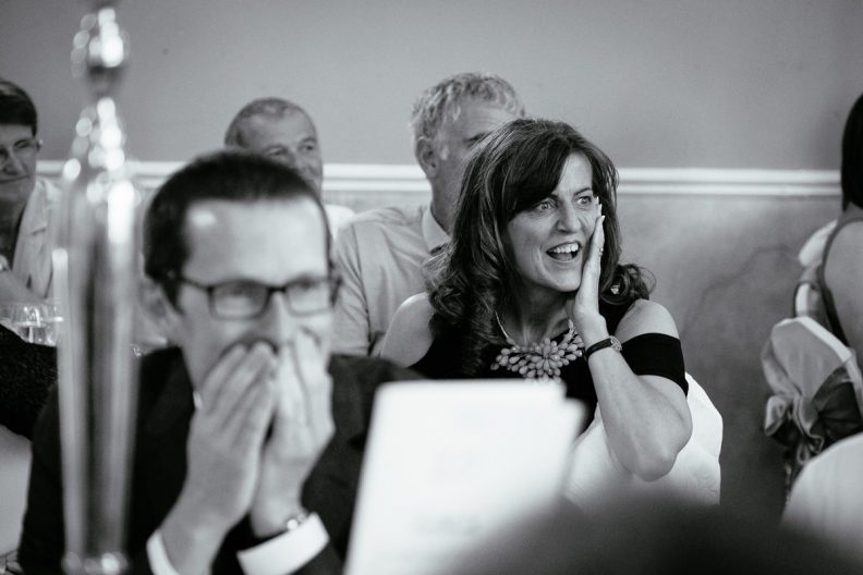 Wedding Speeches at a Castle Oaks House Hotel wedding