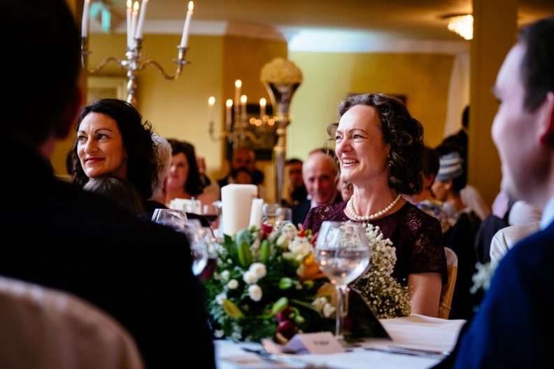 Wedding Speeches at a Castle Oaks House Hotel wedding