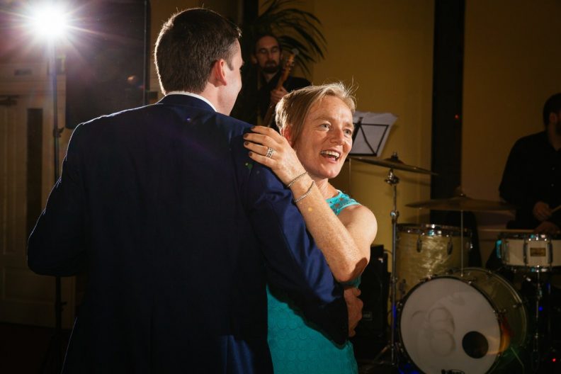 Dancing at a Castle Oaks House Hotel wedding