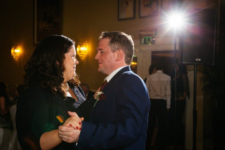 Dancing at a Castle Oaks House Hotel wedding