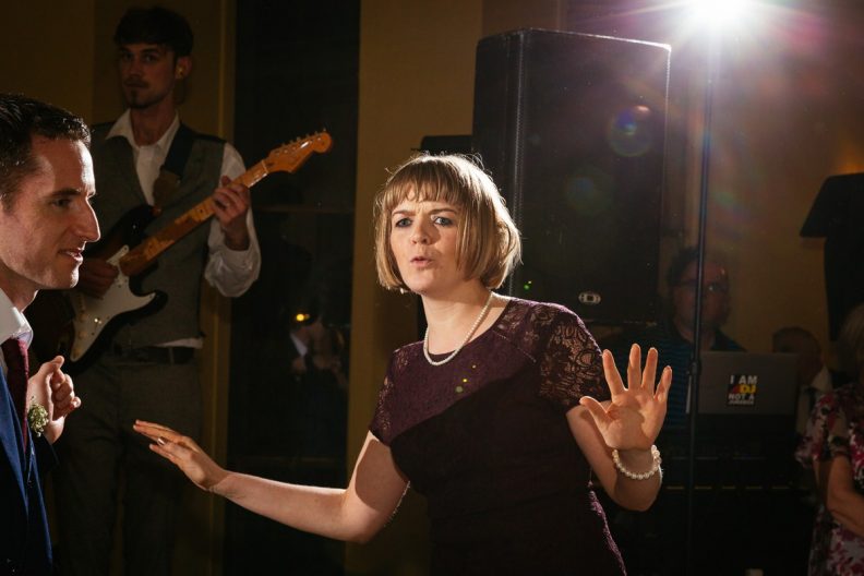 Dancing at a Castle Oaks House Hotel wedding