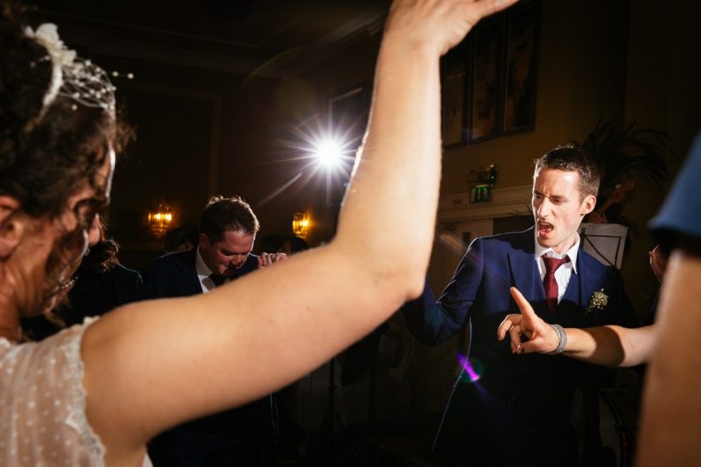 Dancing at a Castle Oaks House Hotel wedding