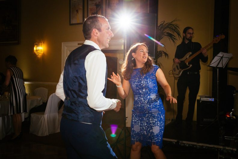Dancing at a Castle Oaks House Hotel wedding
