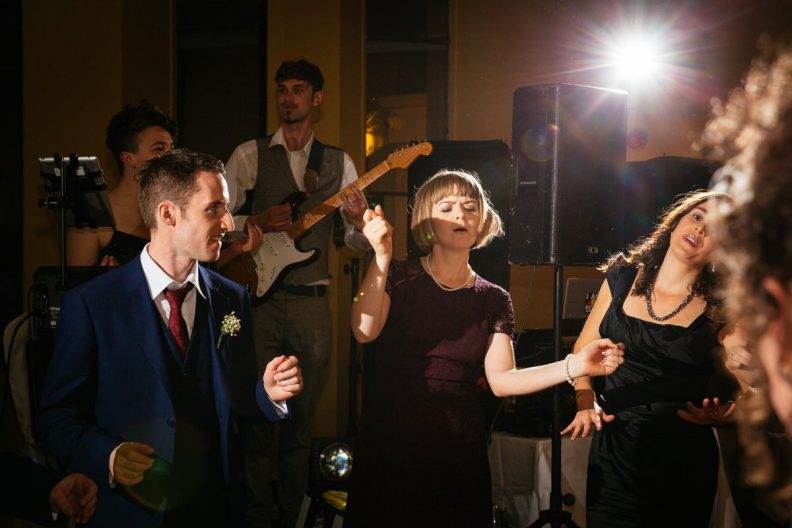 Dancing at a Castle Oaks House Hotel wedding