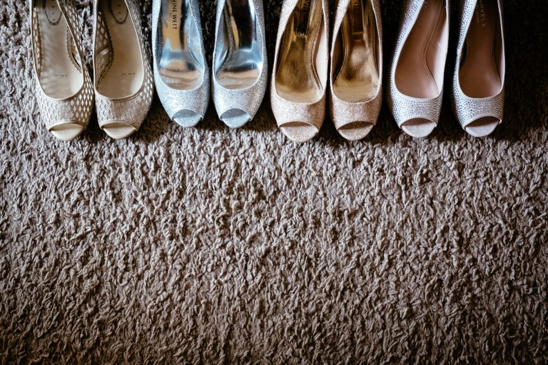 bridesmaids shoes at a K Club Wedding