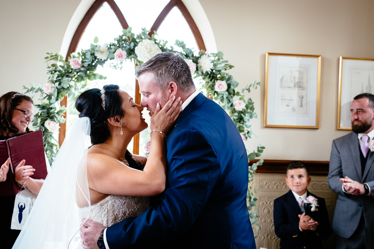 wedding ceremony at glenlo abbey hotel