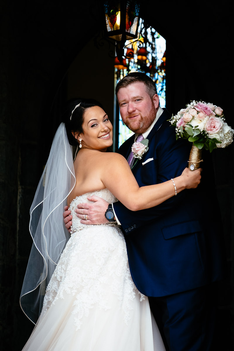 bride and groom at glenlo abbey hotel wedding