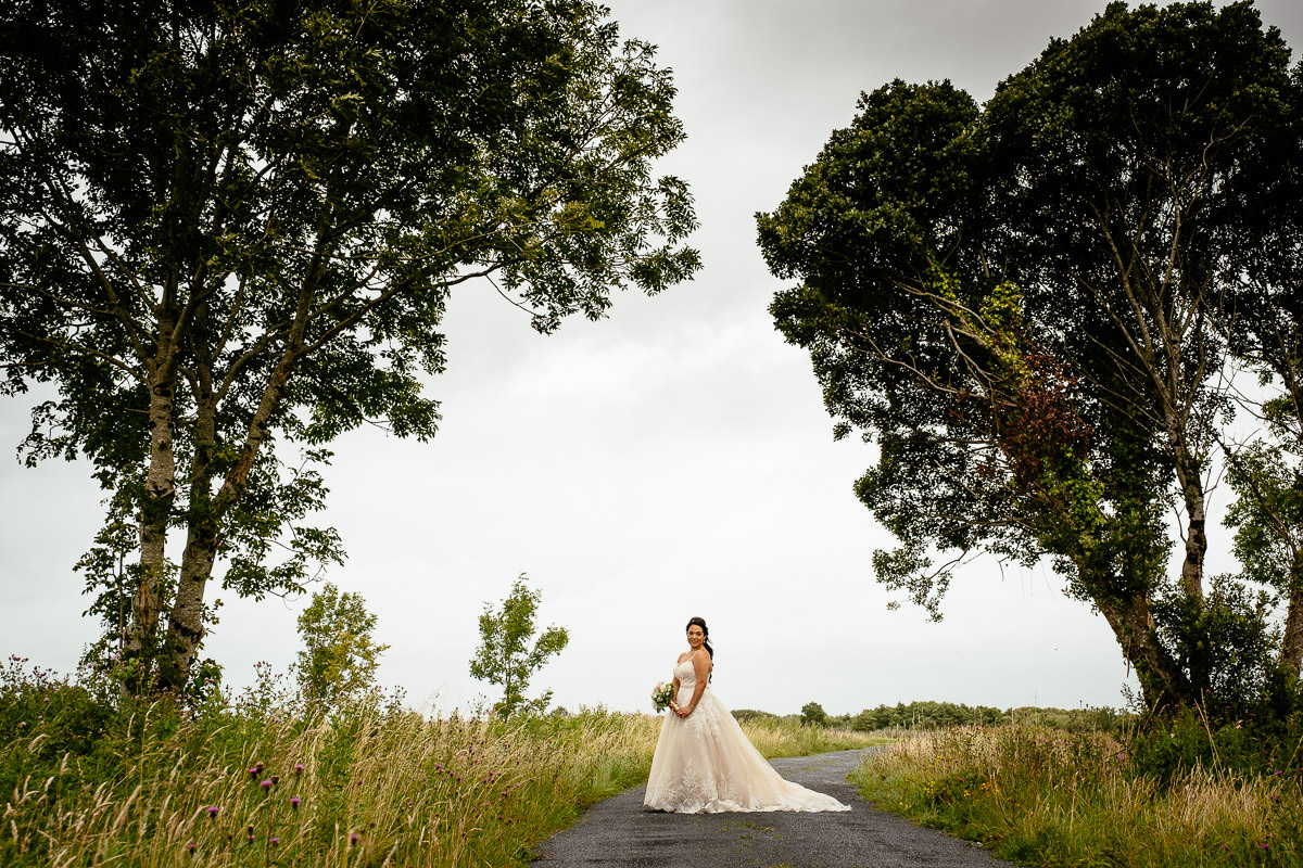 bride at glenlo abbey hotel wedding