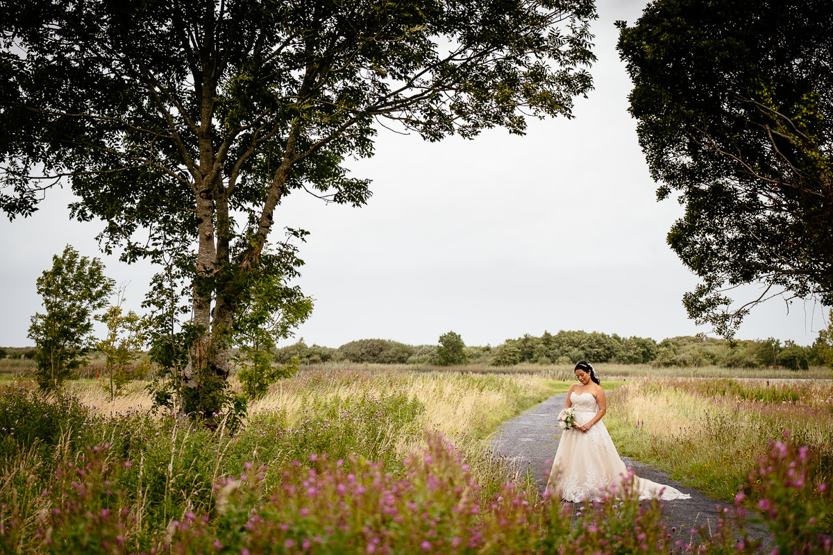 bride at glenlo abbey hotel wedding