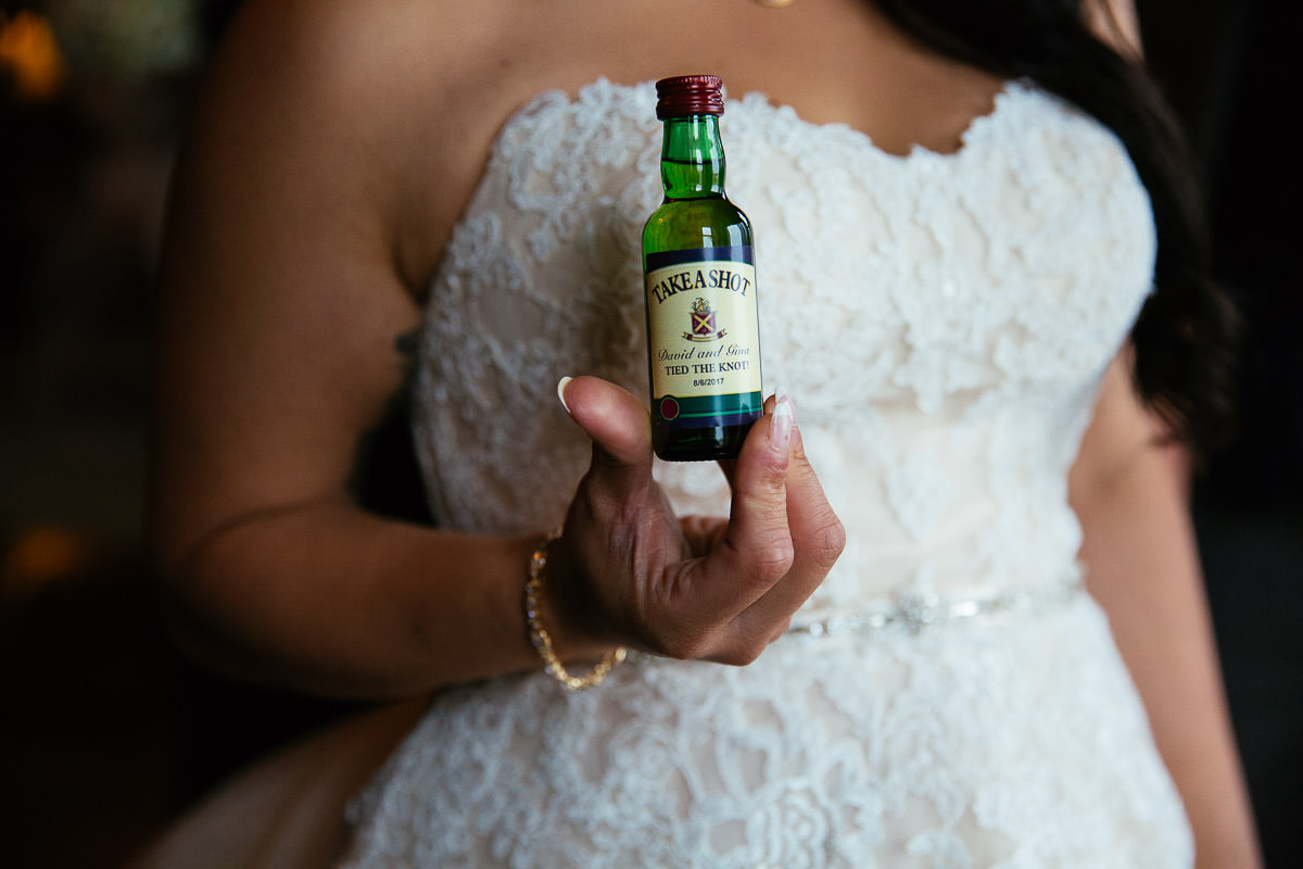 bottle of whiskey at glenlo abbey hotel wedding