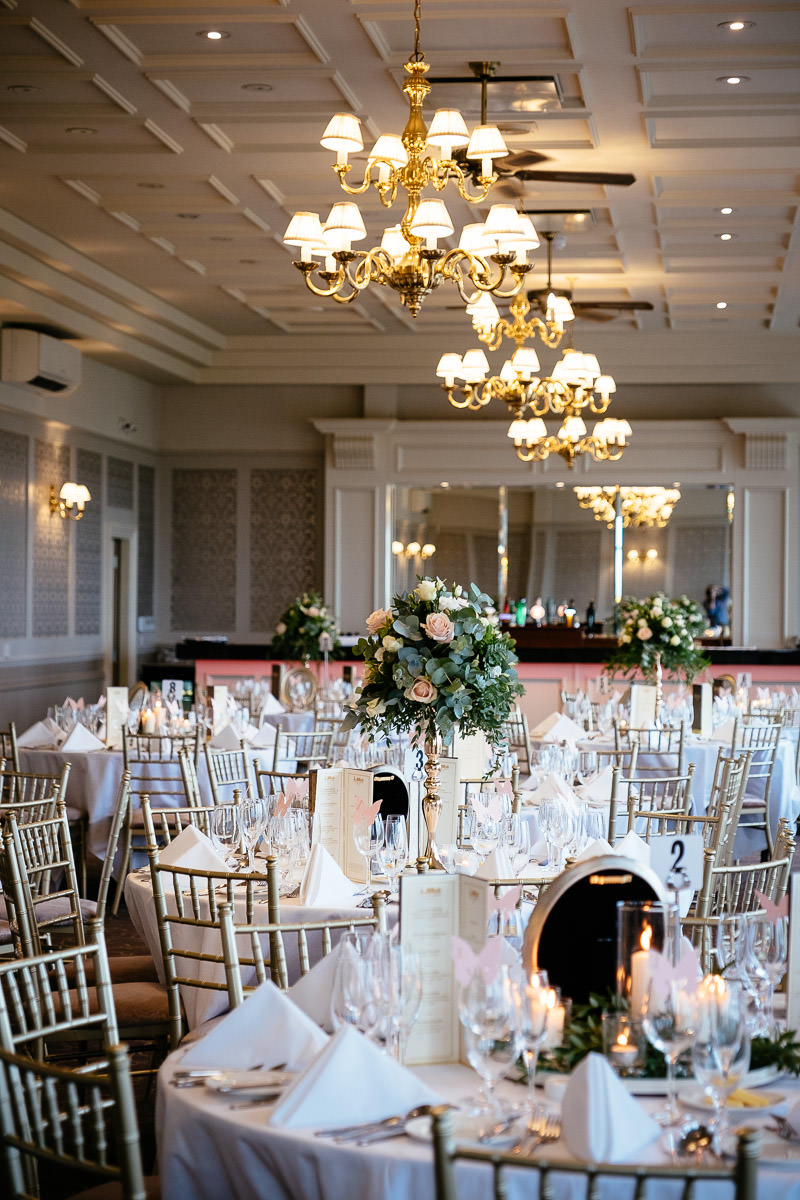 function room at glenlo abbey hotel wedding