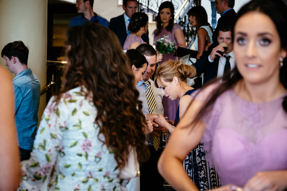 wedding guests at the ashtown park hotel
