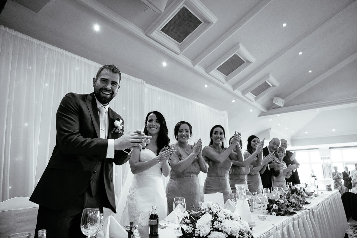 wedding guests at the ashtown park hotel