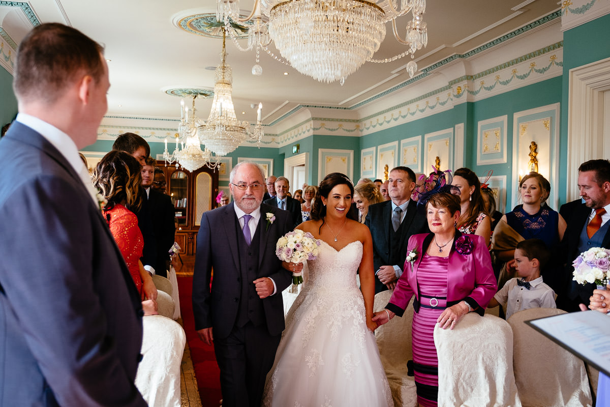 wedding ceremony at the killashee hotel naas
