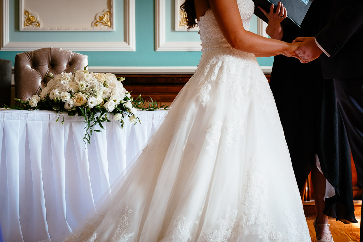 wedding ceremony at the killashee hotel naas