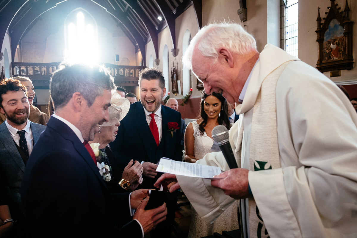 Winter Wedding in Rathsallagh House Wicklow 31 wedding vows