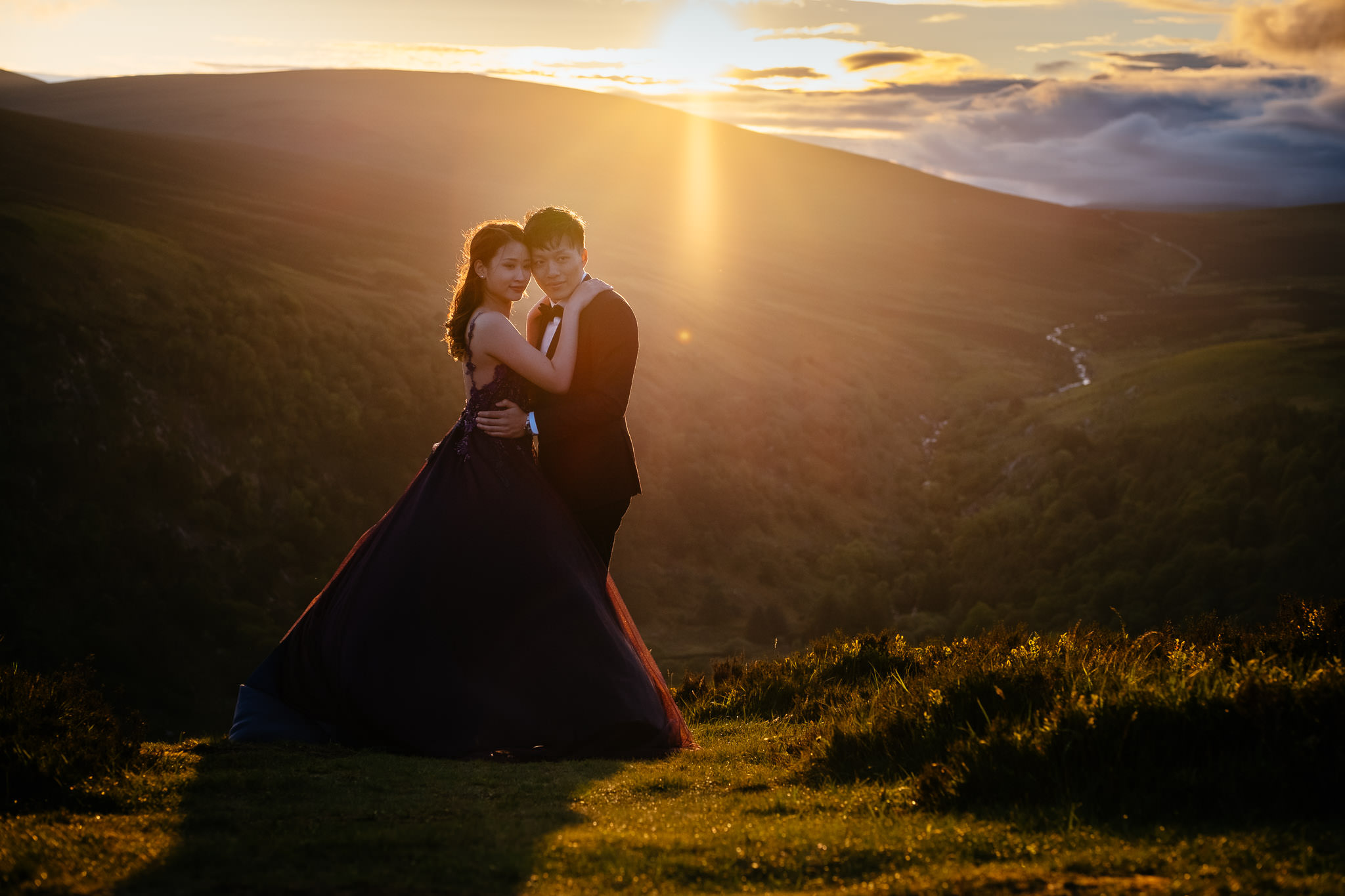 A couple during their wedding photography session in Ireland