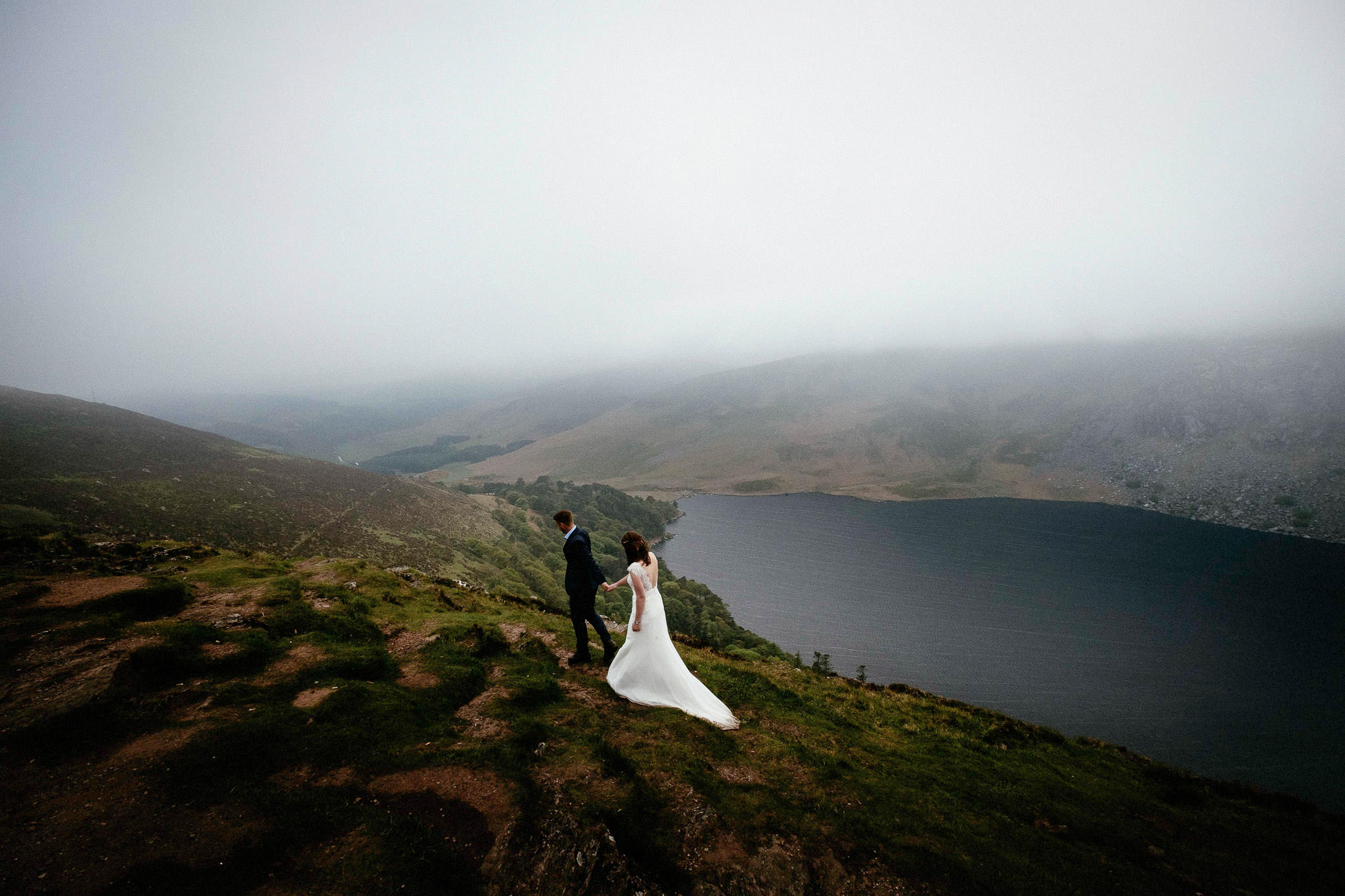 A couple during their wedding photography session in Dublin, Ireland