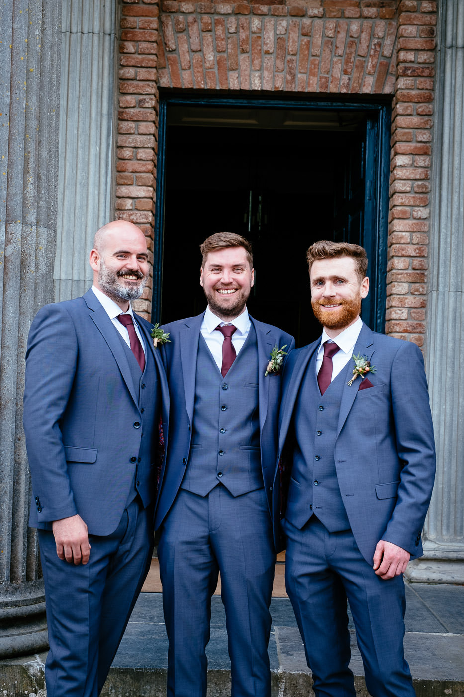 groom and groomsmen at kilshane house tipperary
