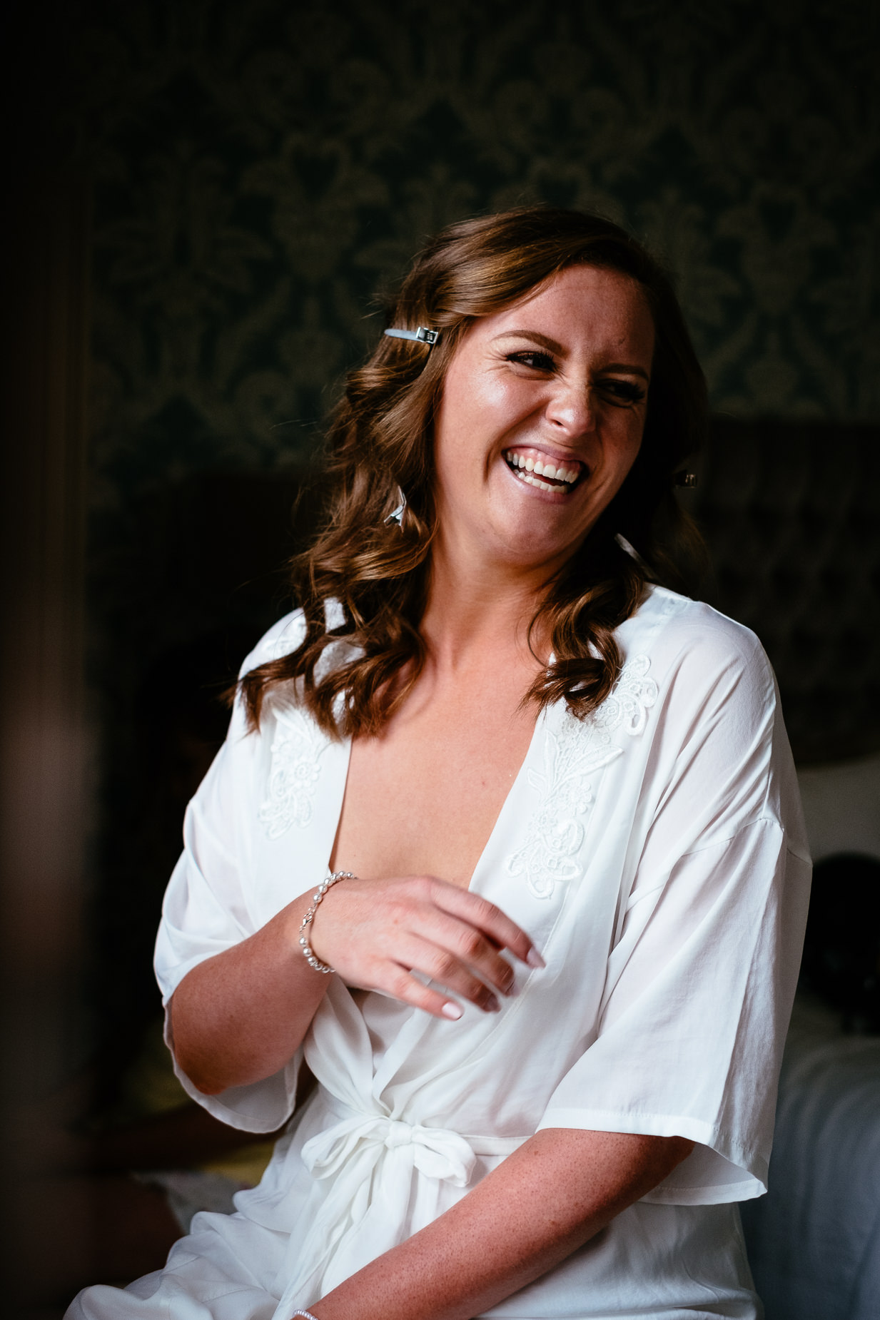 bride laughing