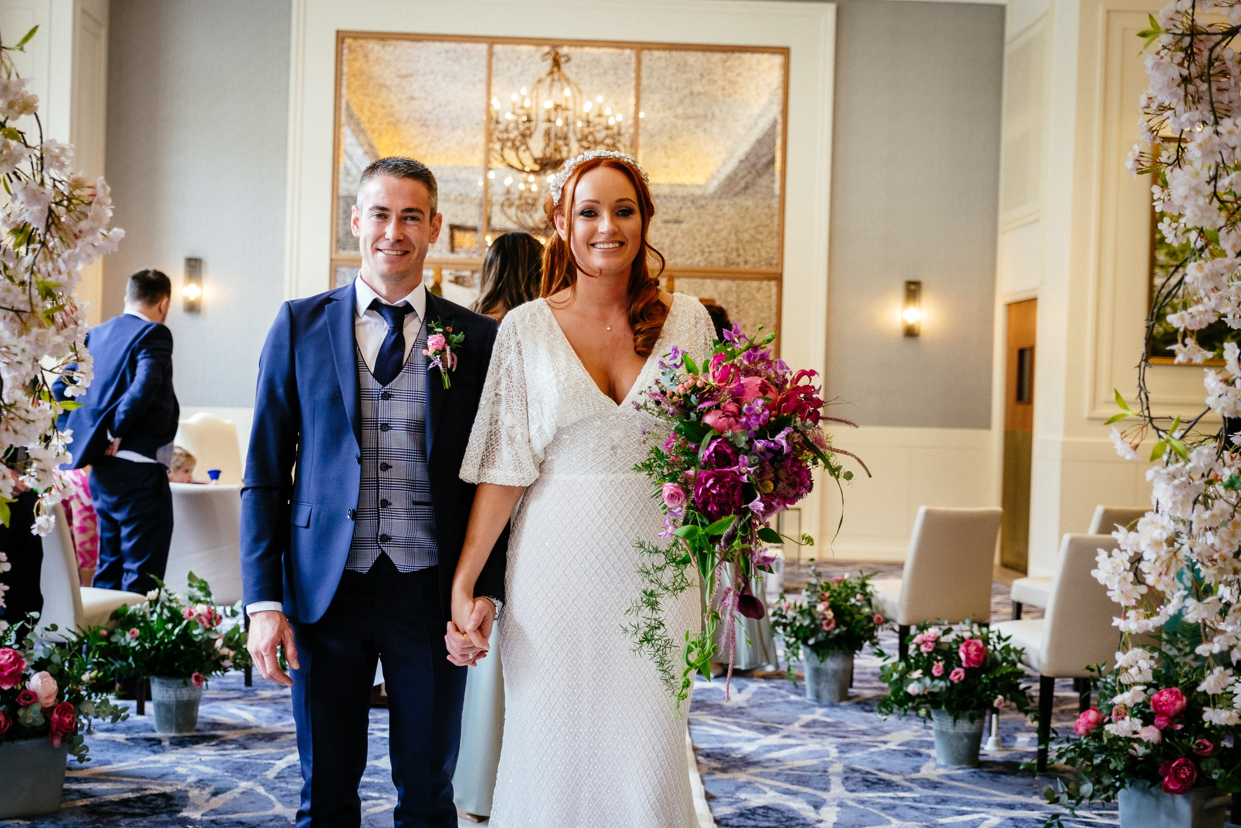 bride and groom at their Fota Island Resort Cork wedding