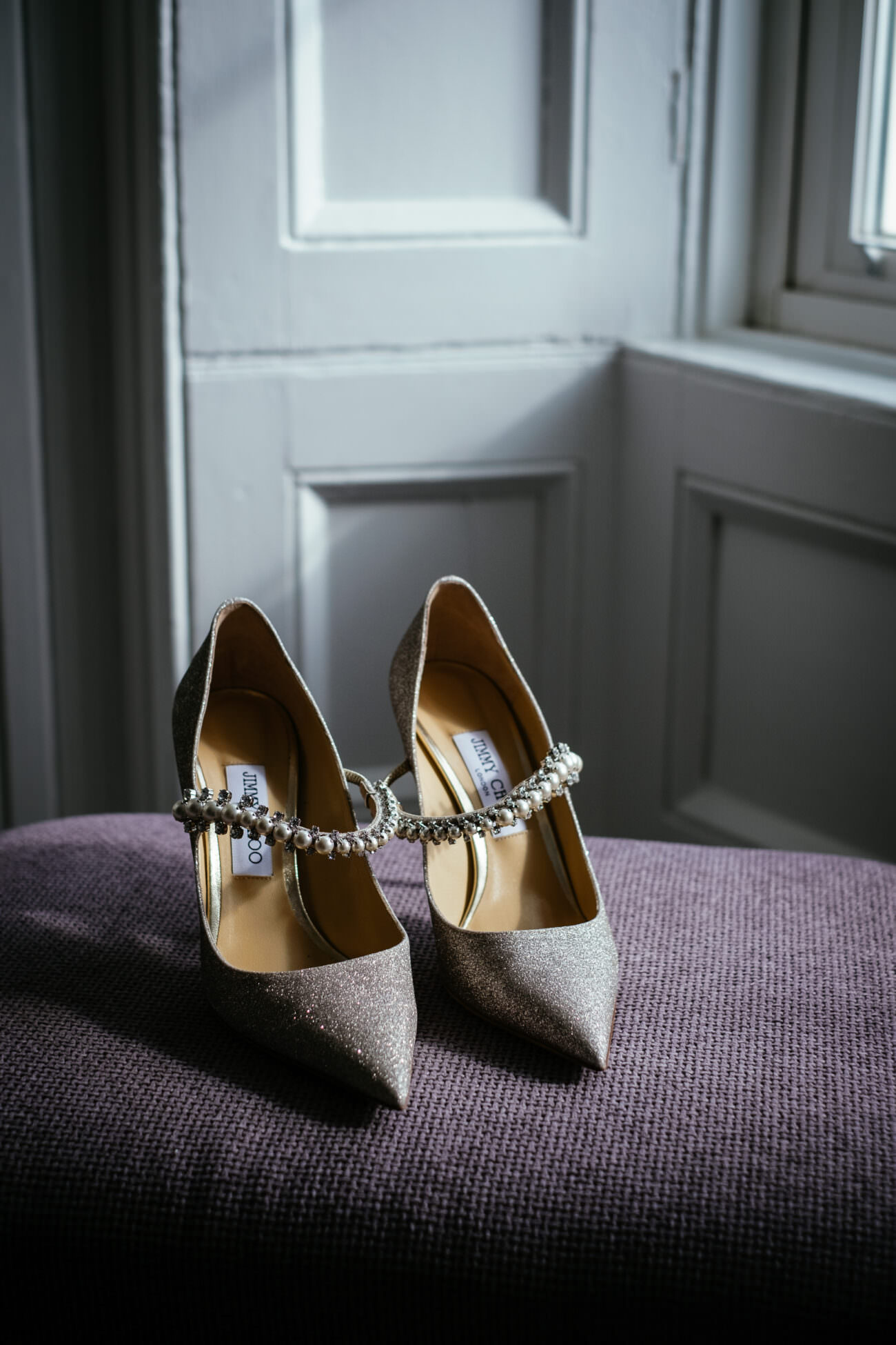 Bridal shoes and jewellery laid out in Kilkee, Co. Clare