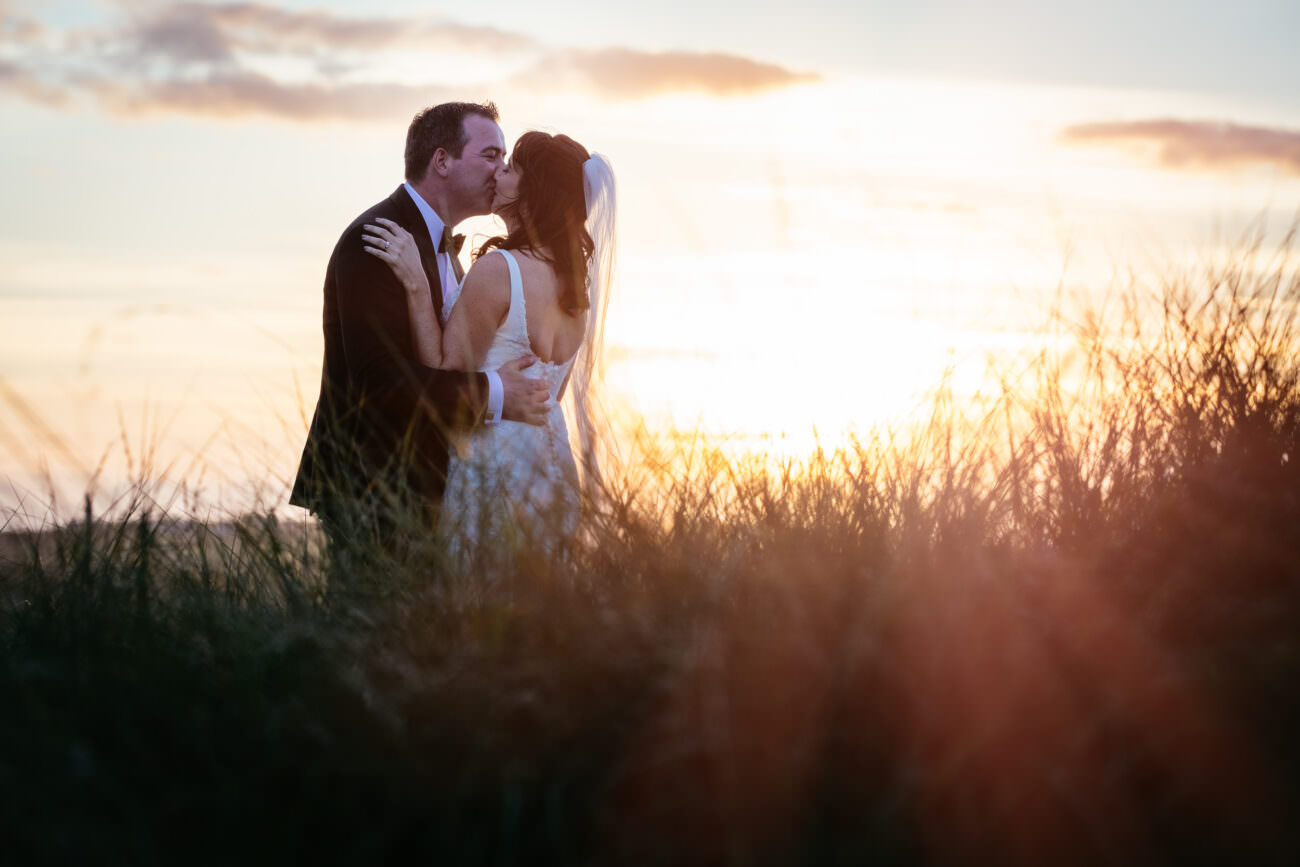 sunset at Trump International Hotel Doonbeg Wedding