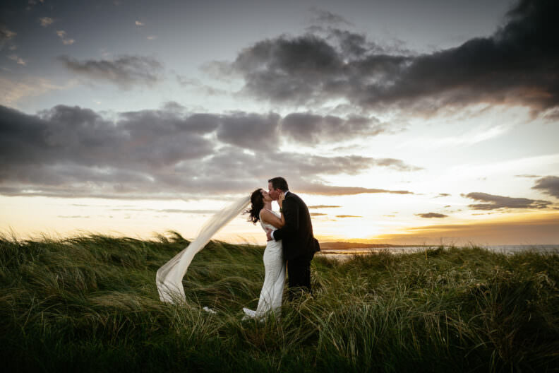 Ireland - Beautiful Autumn Wedding at Trump International Golf Links & Hotel Ireland, Doonbeg 13 Bride and groom at Trump International Doonbeg