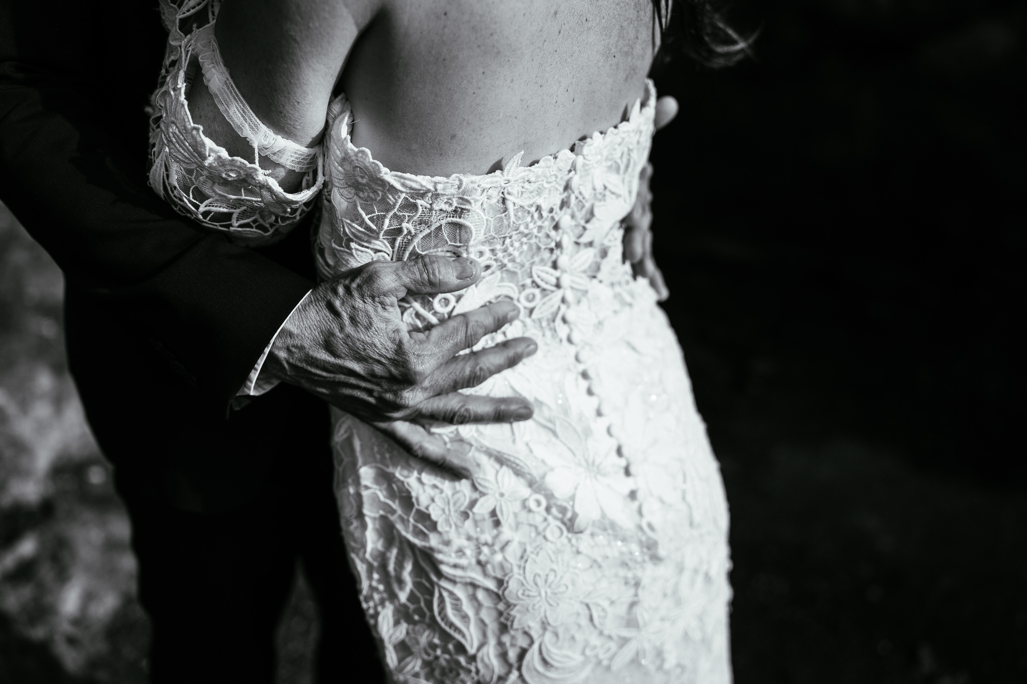 A couple during their destination wedding elopement in Lanzarote