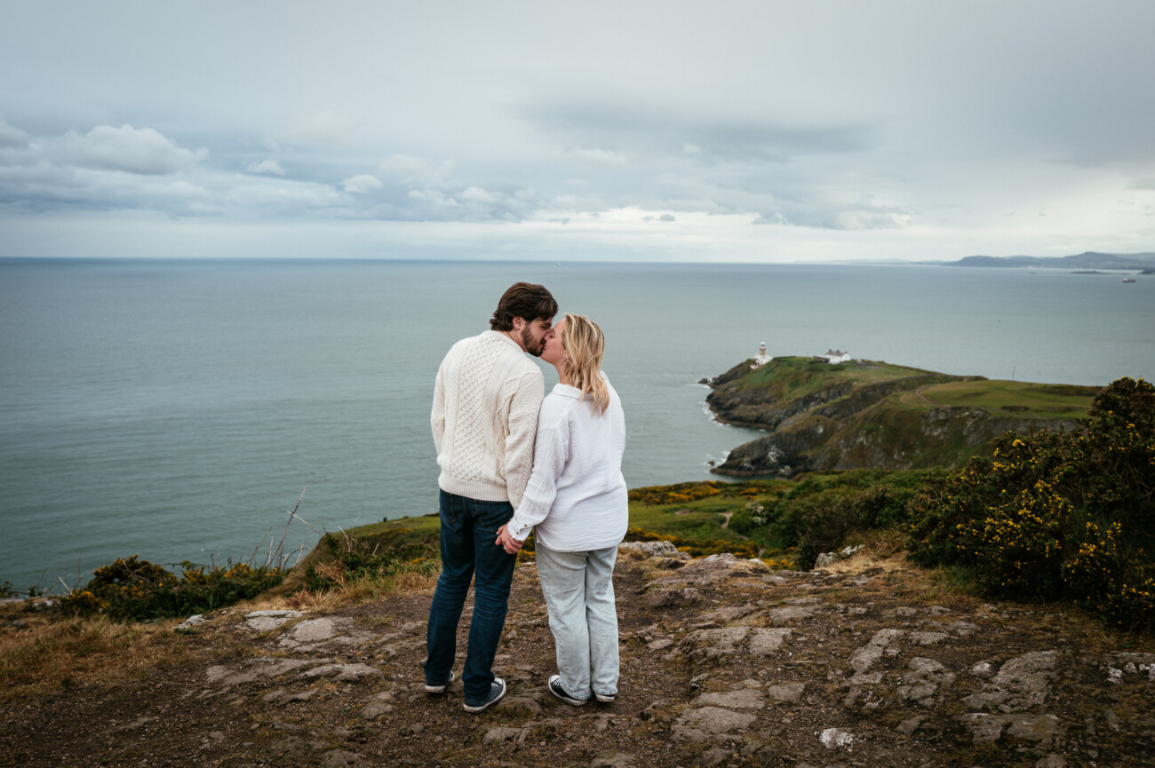 A Breathtaking Secret Proposal at Howth Cliffs, Dublin: Chad & Sammi's Engagement Session 6