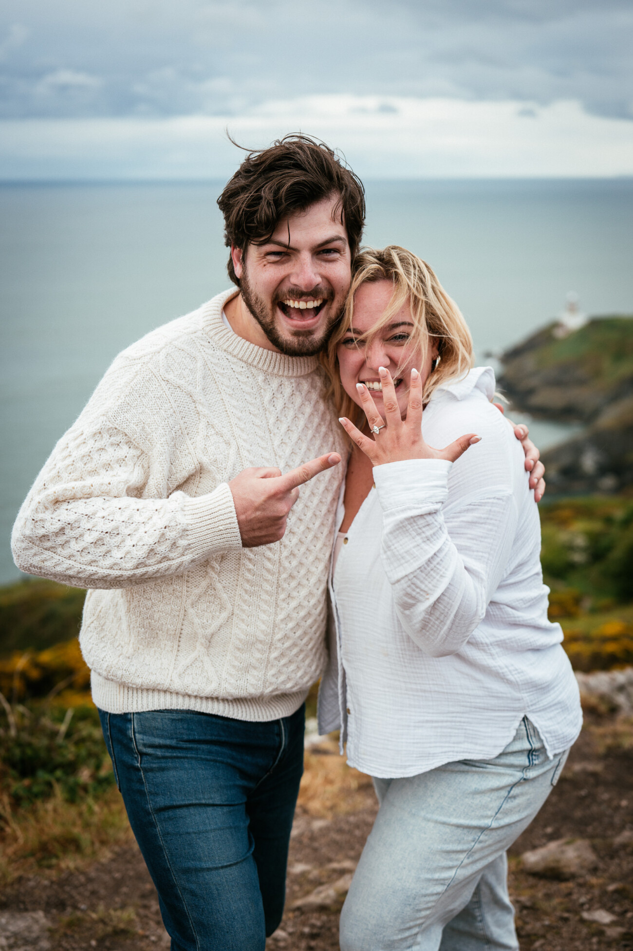 A Breathtaking Secret Proposal at Howth Cliffs, Dublin: Chad & Sammi's Engagement Session 8